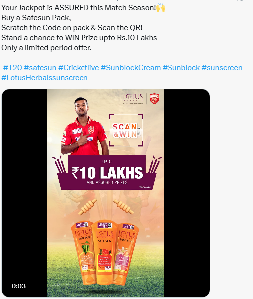 lotus herbal twitter campaign